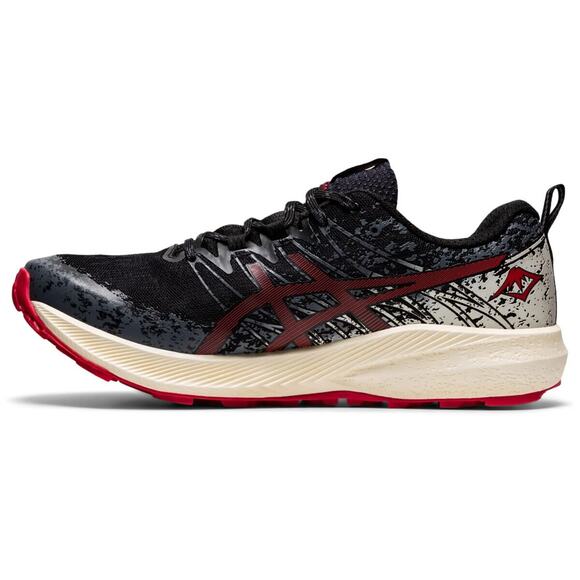 ASICS Fuji Lite 2 Men\'s Athletic Running Shoes, Black/Electric RED US 9 main image 6